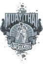 Muay thai Print with Fighter and Title