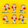 Muaythai sandbag boxing kick Royalty Free Stock Photo