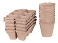 Peat pots Royalty Free Stock Photo