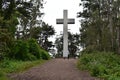 Greywacke rock Sunrise Easter Cross on Mt Davidson San Francisco, 5. Royalty Free Stock Photo