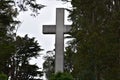 Greywacke rock Sunrise Easter Cross on Mt Davidson San Francisco, 7. Royalty Free Stock Photo