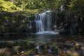 Lower Blaen-y-Glyn waterfalls in the Brecon Beacons, Wales, UK