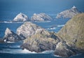 The cliffs of Hermaness and Muckle Flugga on the north coast of the island of Unst in the Shetland, Scotland, UK