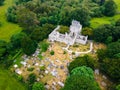Muckross abbey from the air Royalty Free Stock Photo