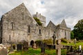 Muckross Abbey and Cemetery in Killarney National Park, Ireland, Ring of Kerry. Royalty Free Stock Photo