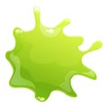 Mucus splash icon cartoon vector. Slime drip Royalty Free Stock Photo