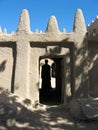 Mud brick building, Mali (Africa). Royalty Free Stock Photo
