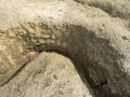 Mud canyons at Berca Mud Volcanoes, Romania