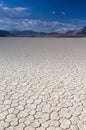 Mud and Clay of Dried and Unique Racetrack Playa in Deat Valley Royalty Free Stock Photo