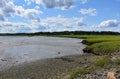 Mud Flats Along North River a Tidal River Royalty Free Stock Photo