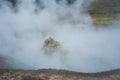 Mud geyser erupting at Yellowstone