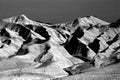 Mud hill landscape BW