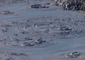 Mud hot spring in Yellowstone national park, USA