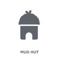 Mud hut icon from Africa Symbols collection. Royalty Free Stock Photo