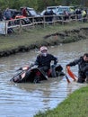 Mud mayhem at hilltop Royalty Free Stock Photo