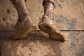 Mud race runners Royalty Free Stock Photo