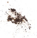 Mud splat pattern isolated on a white background Royalty Free Stock Photo