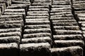Mud And Straw Adobe Bricks Drying Peru South America Royalty Free Stock Photo