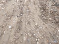 Mud Texture.Mud texture or wet brown soil with natural organic clay and geological sediment mixture as in roughing it in a dirty. Royalty Free Stock Photo