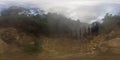 Mud volcanic lake Agco. Mindanao, Philippines. 360-Degree view.