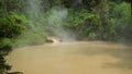 Mud volcanic lake Agco. Mindanao, Philippines.