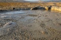 Mud volcano crater, Gobustan, Azerbaijan Royalty Free Stock Photo