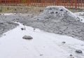 Mud Volcano with Emission of Liquid and Solid Material - Baratang island, Andaman Nicobar Islands, India Royalty Free Stock Photo