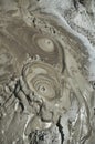Mud volcano formations Royalty Free Stock Photo