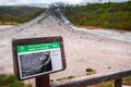 mud volcano or mud dome Salse di NIrano in Italy natural geological site