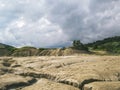 Mud volcano - texture in Buzau country Royalty Free Stock Photo