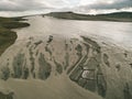 Mud volcano - texture in Buzau country Royalty Free Stock Photo