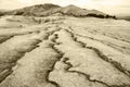 Mud volcanoes Royalty Free Stock Photo