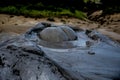 Mud volcanoes Royalty Free Stock Photo