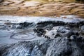 Mud volcanoes Royalty Free Stock Photo