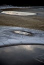 Mud volcanoes Royalty Free Stock Photo