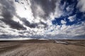 Mud volcanoes, cracked earth Royalty Free Stock Photo