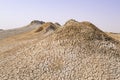 Mud volcanoes in Gobustan, Azerbaijan Royalty Free Stock Photo