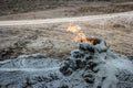 Mud volcanoes, Gobustan Royalty Free Stock Photo