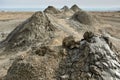 Mud volcanoes of Gobustan near Baku, Azerbaijan