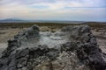 Mud volcanoes in Gobustan (Qobustan), Azerbaijan Royalty Free Stock Photo