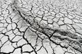 Mud volcanoes landcape with cracked earth Royalty Free Stock Photo