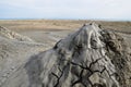 Mud volcanoes near Baku, Azerbaijan