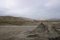 Mud volcanoes near Baku, Azerbaijan Royalty Free Stock Photo