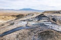 Mud volcanoes Royalty Free Stock Photo