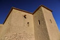 Mudbrick house over blue sky Morocco Royalty Free Stock Photo