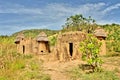 Mudbrick houses in Togo Royalty Free Stock Photo