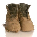 Muddy boots Royalty Free Stock Photo