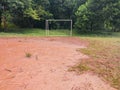 Muddy football field in cileungsi bogor Indonesia