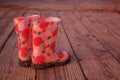 Muddy Polka Dot Child`s Boots