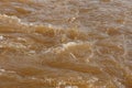 Muddy river water Royalty Free Stock Photo